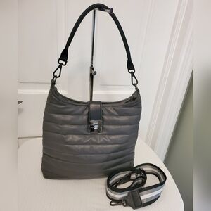 EUC Think Royln Dark Grey "THE PARKER" Shoulder/Crossbody Bag, Lightweight